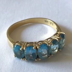 Ring, Blue Topaz